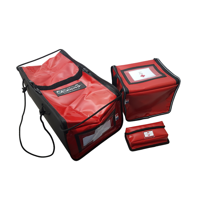 Sac Matos60 rouge, trousse à pharmacie, trousse d'urgence