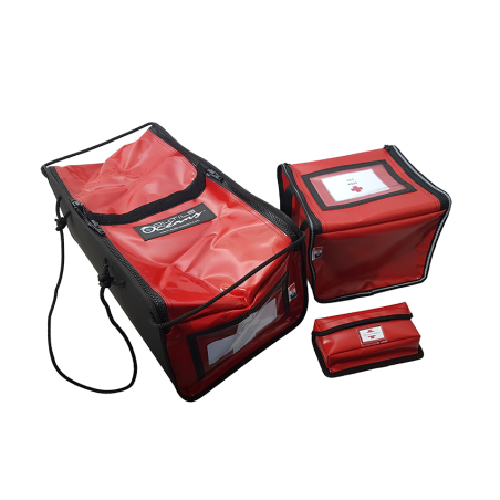 Sac Matos60 rouge, trousse à pharmacie, trousse d'urgence