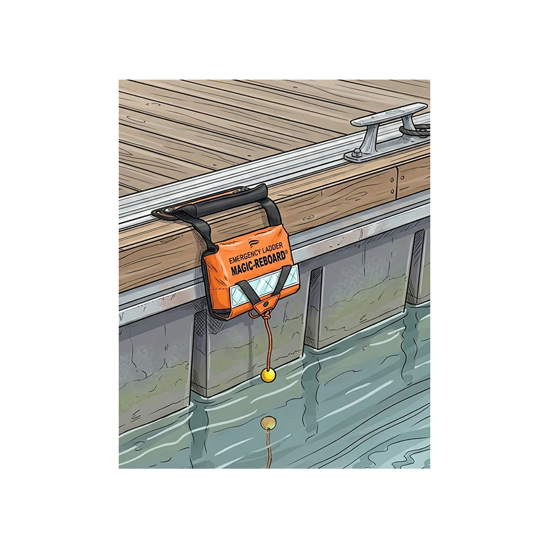Magic-Reboard® Pontoon – Emergency Ladder for Harbours and Marinas