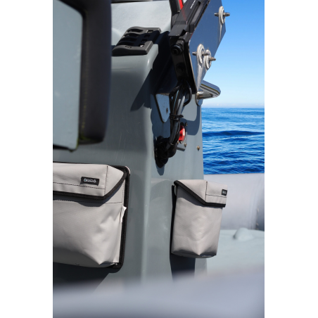 Powerboating Bayabout | Semi-rigid cockpit storage for motorboats & RIBs – Outils Océans