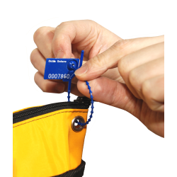 Numbered strap seal with tear-off tab