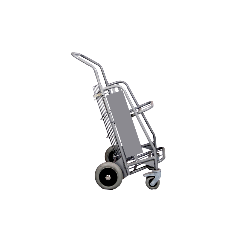Folding hand truck with double shelf