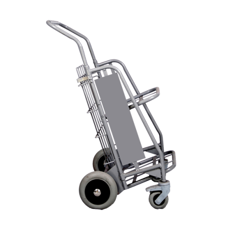 Folding hand truck with double shelf