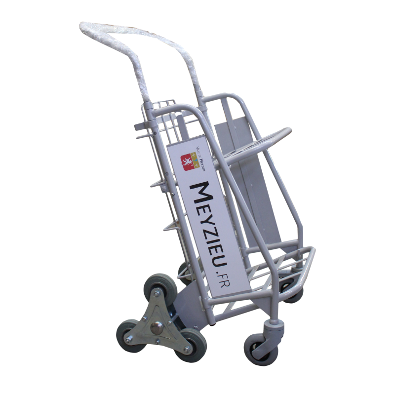 Folding hand truck with double shelf