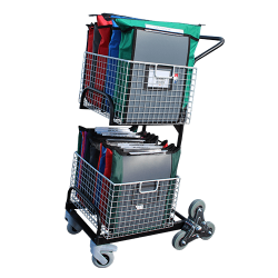 2-basket distribution trolley for light handling