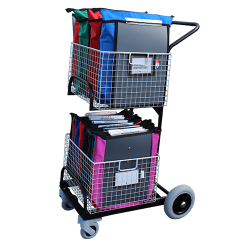 2-basket distribution trolley for light handling
