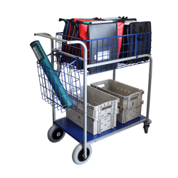 Chariot distribution/collecte du courrier grande capacité