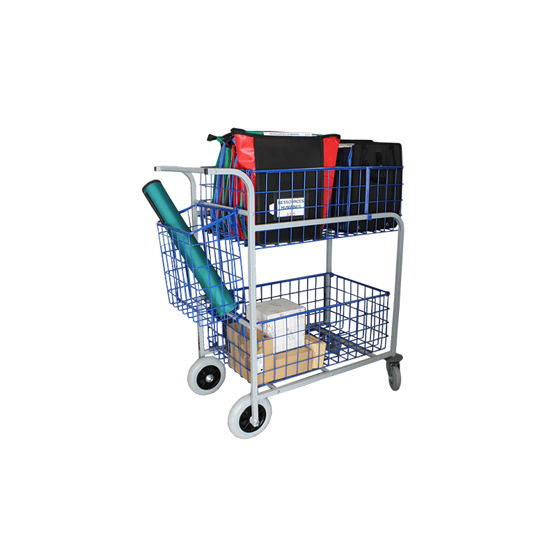High-capacity mail distribution/collection trolley