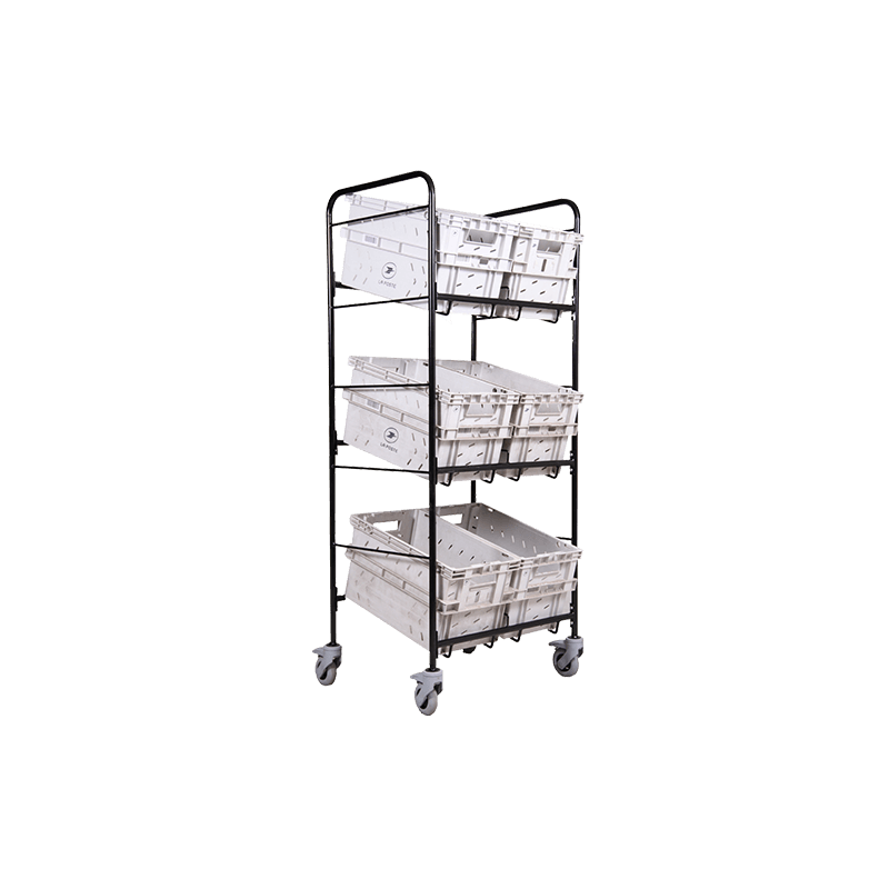 Chariot 6 ou 9 Bacs Postaux 4 Roulettes pivotantes | Distribution et collecte