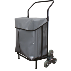 Folding hand truck for 2 A4 stacks