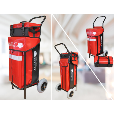 Printed materials and newspaper distribution trolley