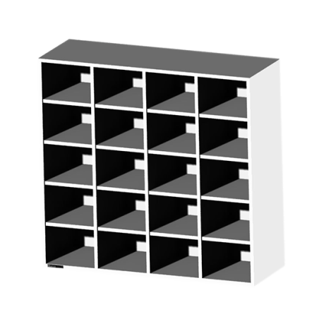 20-compartment cabinet