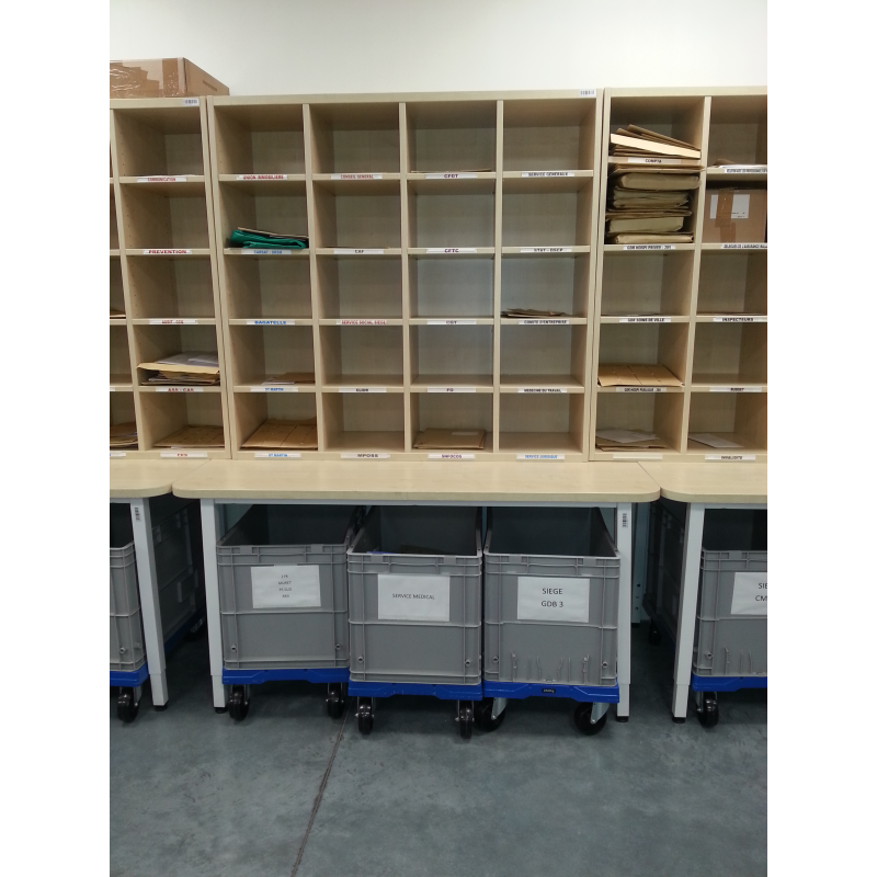 20-compartment cabinet