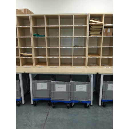 20-compartment cabinet