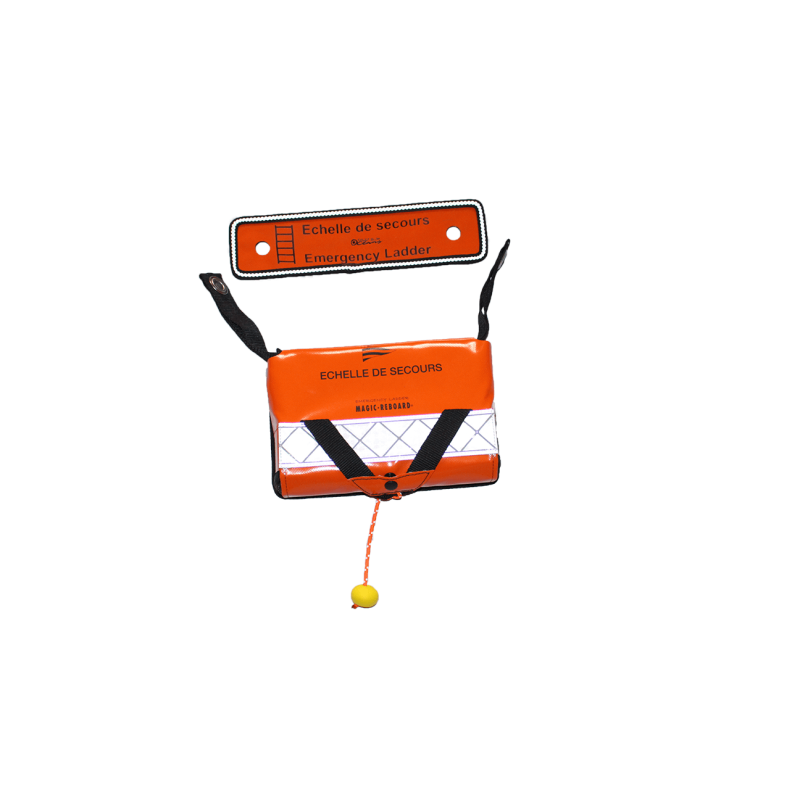 Pontoon emergency ladder