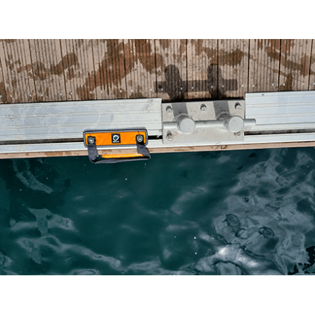 Pontoon emergency ladder