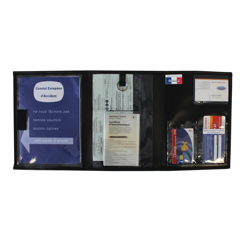 Pochette pour clés et papiers véhicule