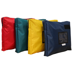 Pochette multi-usages ultra-robuste avec soufflet de 5 cm pour un volume optimisé - 4 couleurs au choix - Lot de 10