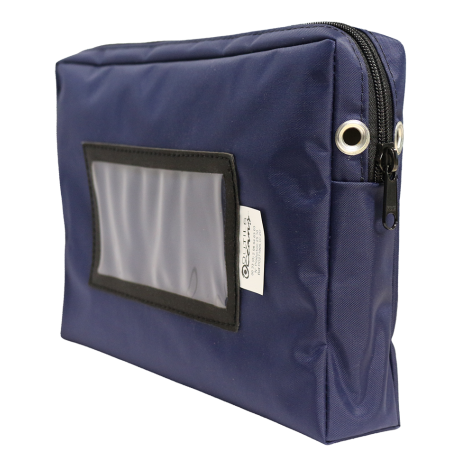pochette souple à soufflet 5 cm - format A5 - Marine