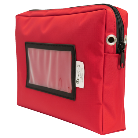 pochette souple à soufflet 5 cm - format A5 - rouge