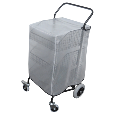 Chariot distribution avec 3 corbeilles