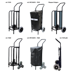 Folding hand truck for 1 A4 stack