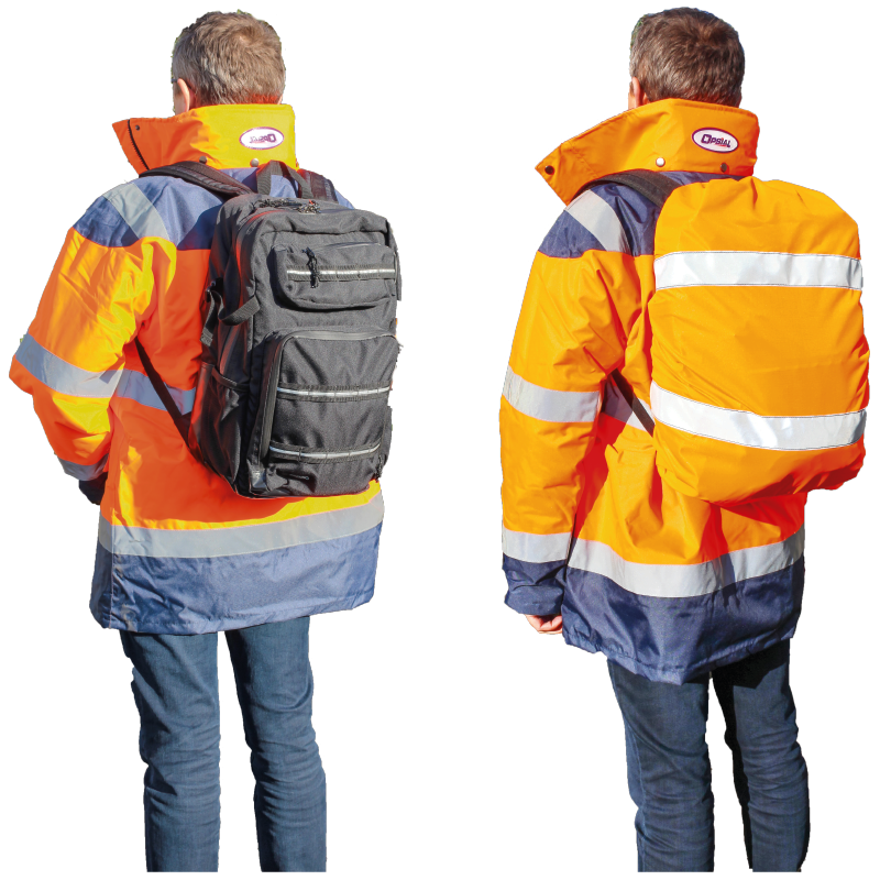 Housse de protection haute visibilité pour sac à dos