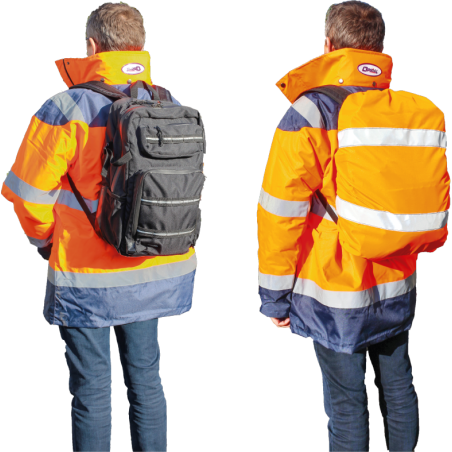 Housse de protection haute visibilité pour sac à dos