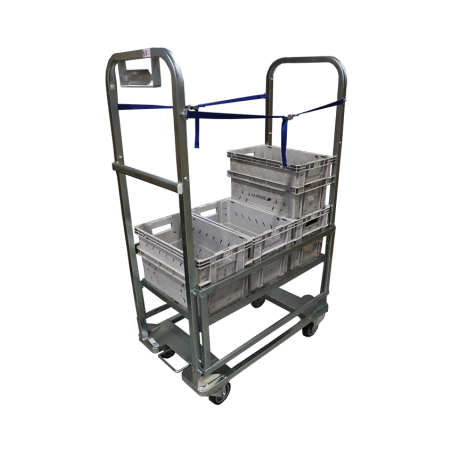 Chariots manutention à fond auto-élévateur