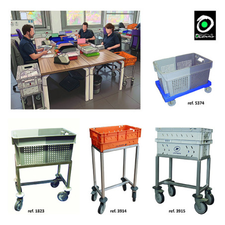 gamme chariot port bac Europe / Postal