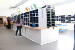 Salle courrier cmb Crédit Mutuel de bretagne Outils Océans