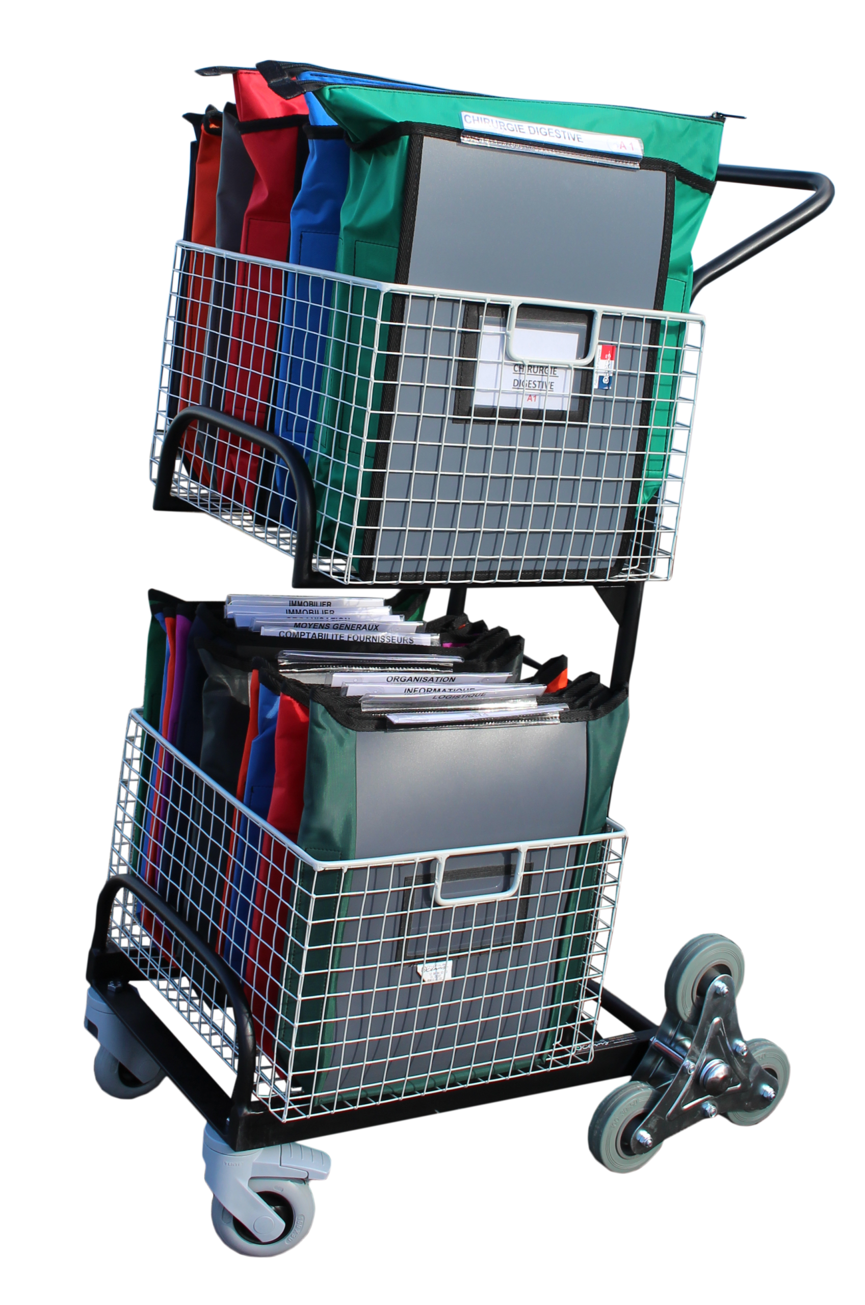 Chariot Compact 2 Corbeilles 6329 Navettes