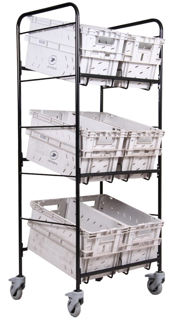 Chariot 6 Bacs Postaux 6334