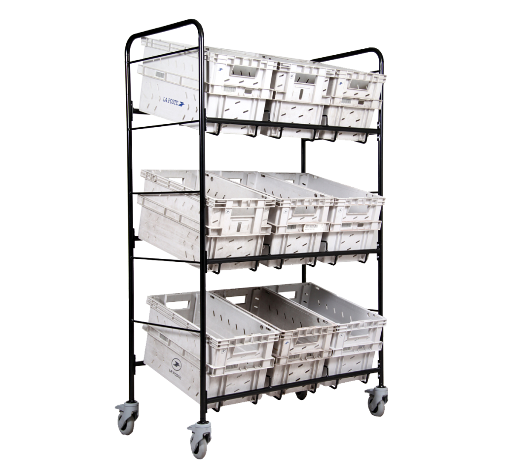Chariot 9 Bacs Postaux 6335