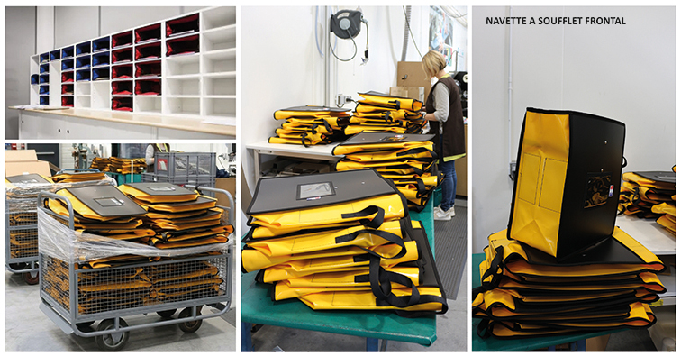 NAVETTE JAUNE NF364620,EC,SRV,DR  pour apporter de la lumière au sein de l'atelier d'Outils Océans