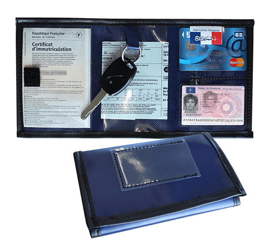 Etui carte grise, porte-clefs marque automobile personnalisés